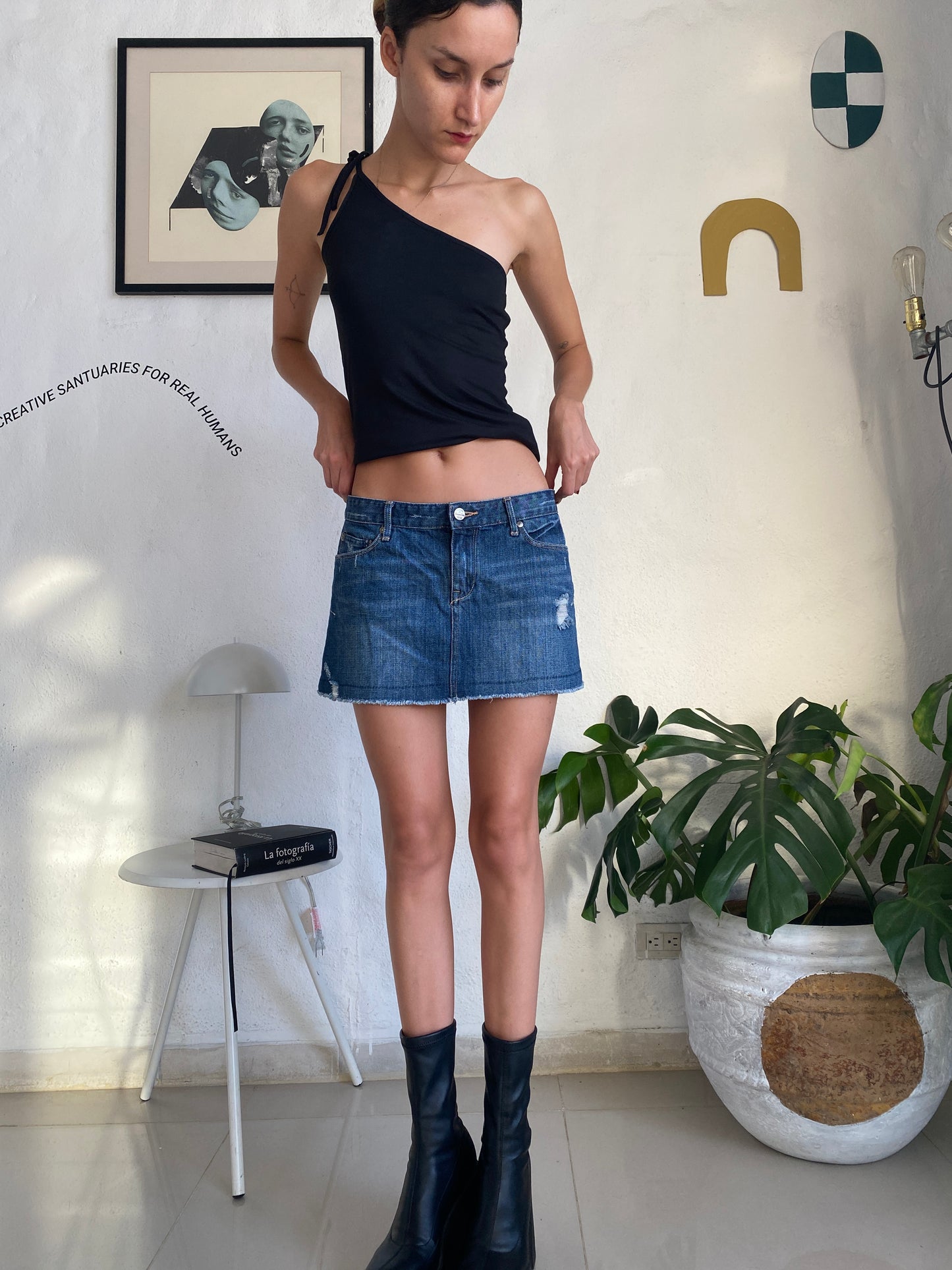 Microskirt denim