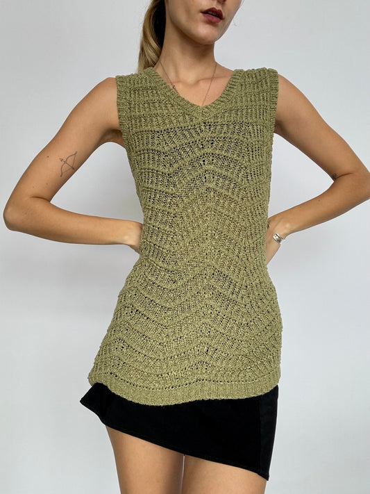 Olive green vest