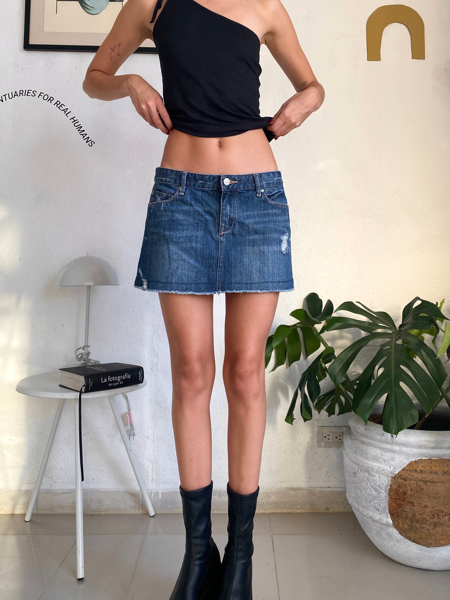 Microskirt denim