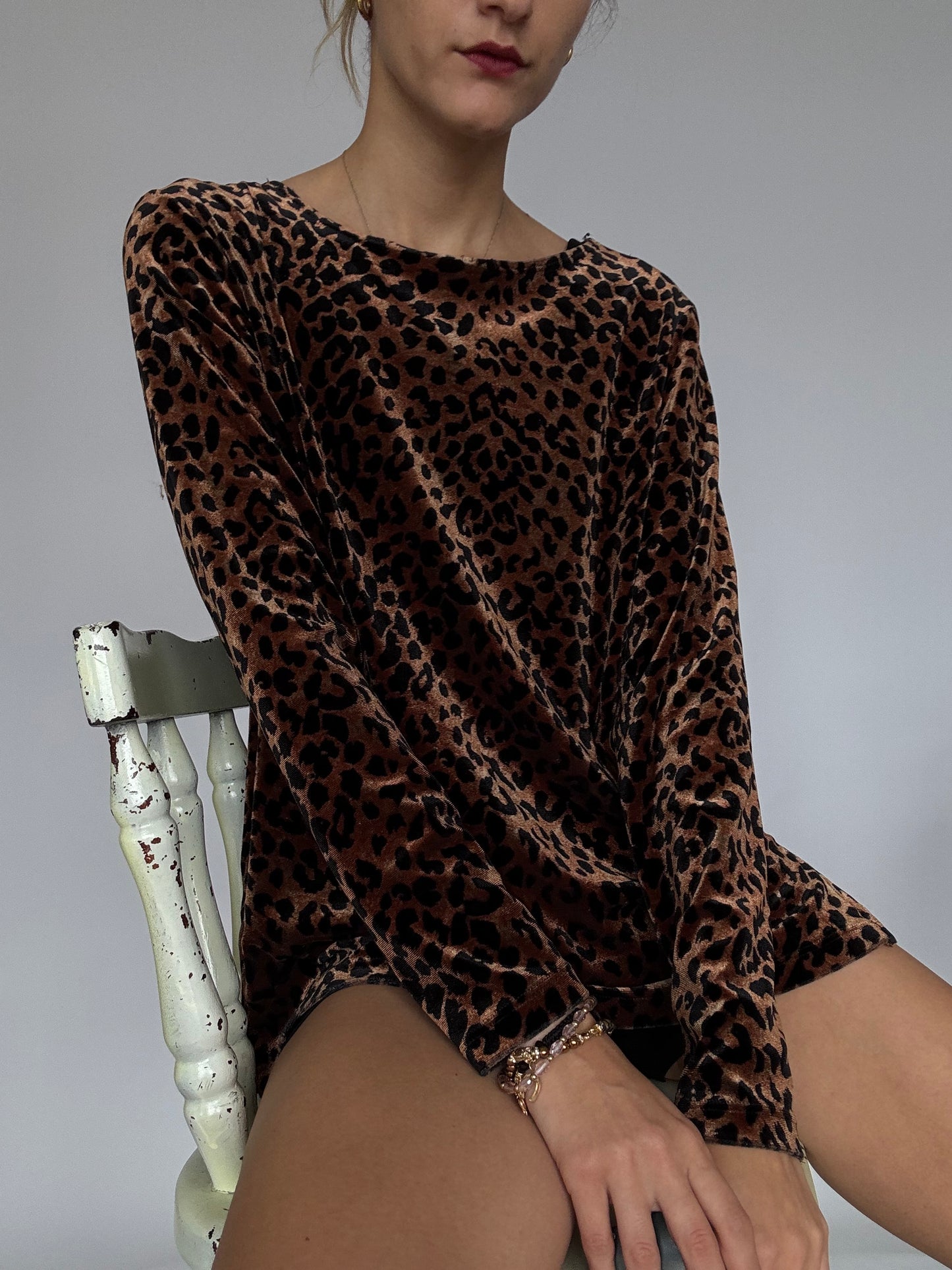 Velvet animal print